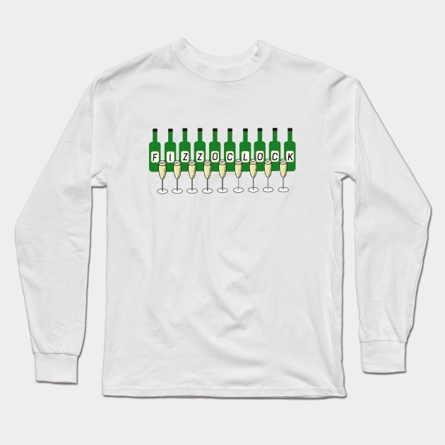 FIZZ O'CLOCK Long Sleeve T-Shirt by designInk